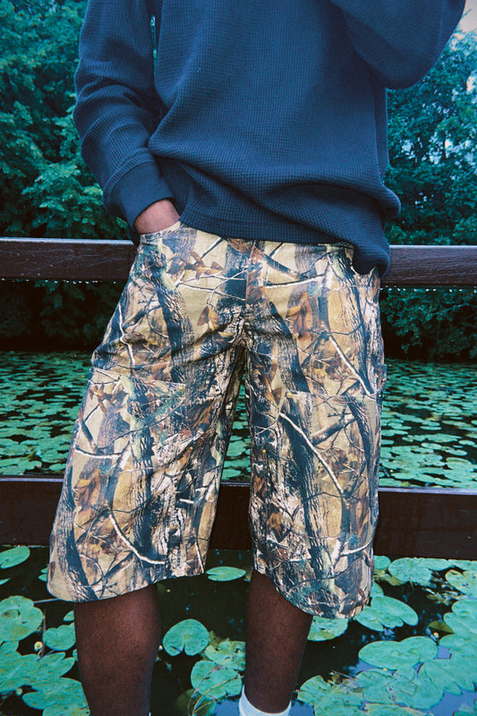 REAL TREE CAMOUFLAGE WORK SHORTS